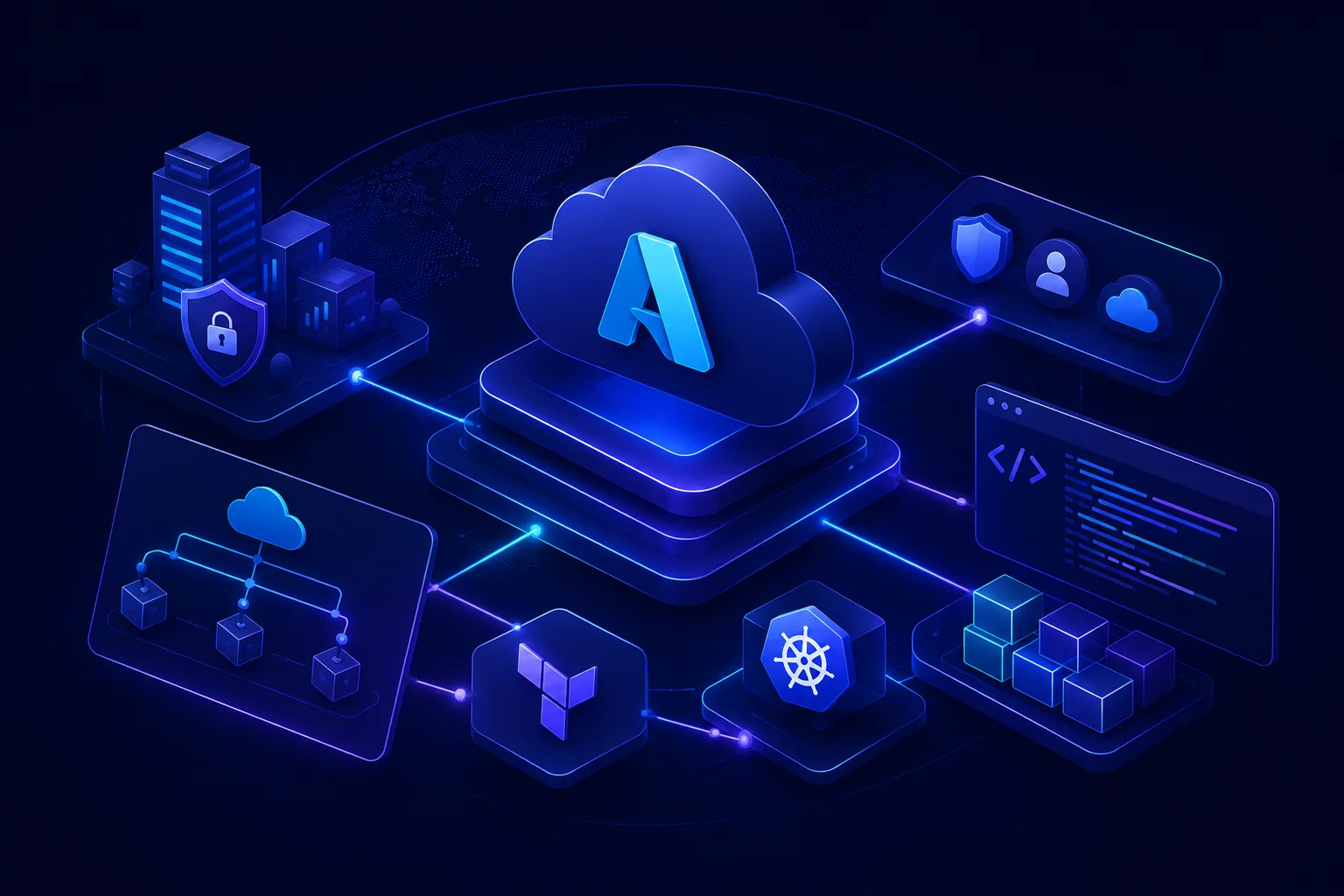 Layered cloud infrastructure with secure connected foundations