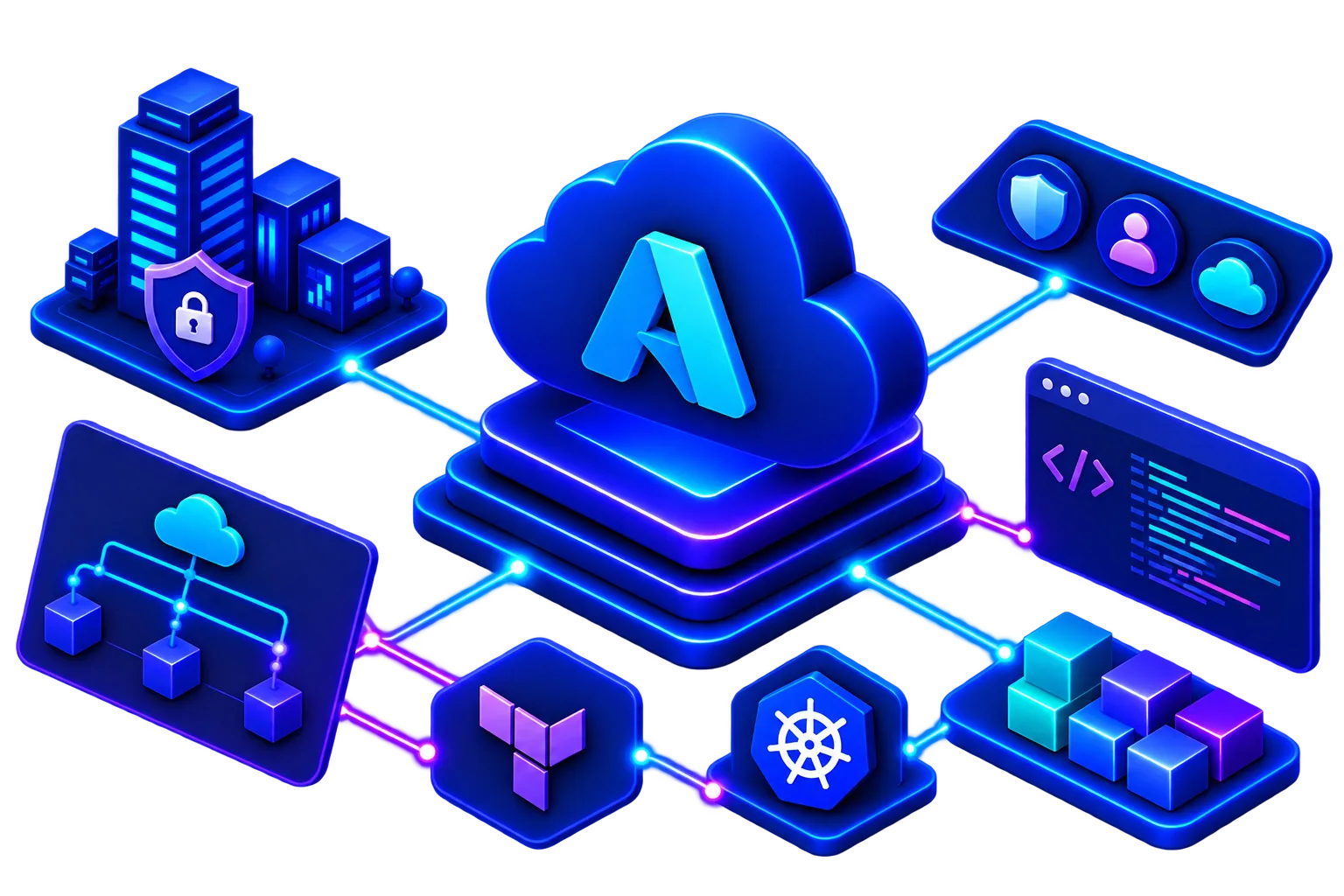 Layered cloud infrastructure with secure connected foundations