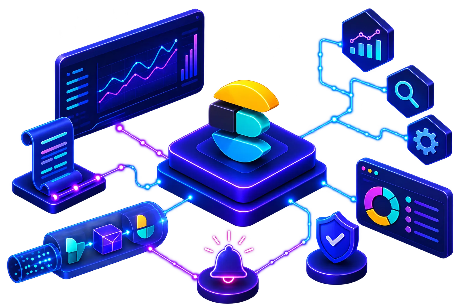 Operational signals converging into an observable service landscape
