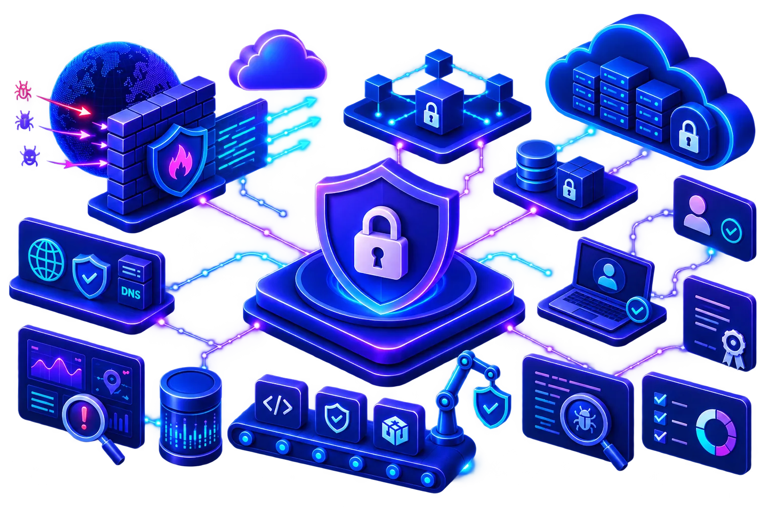 Security layers protecting cloud workloads and software delivery