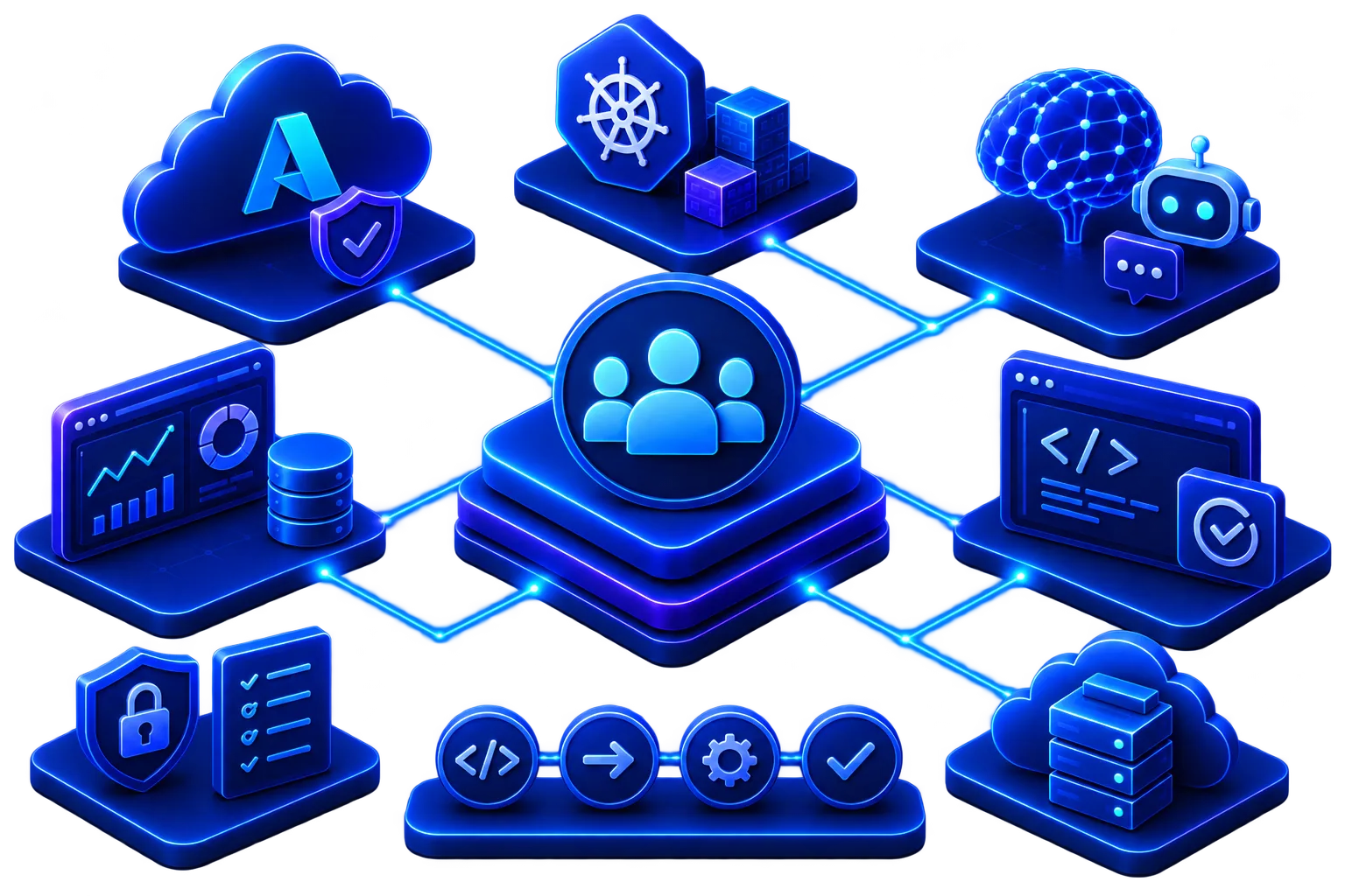A connected landscape representing Dais Digital service capabilities