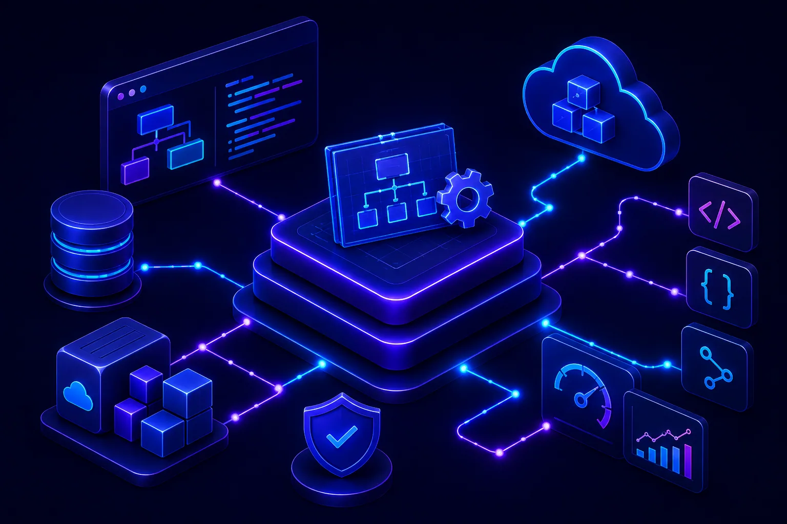 Engineering architecture connecting software systems and delivery teams