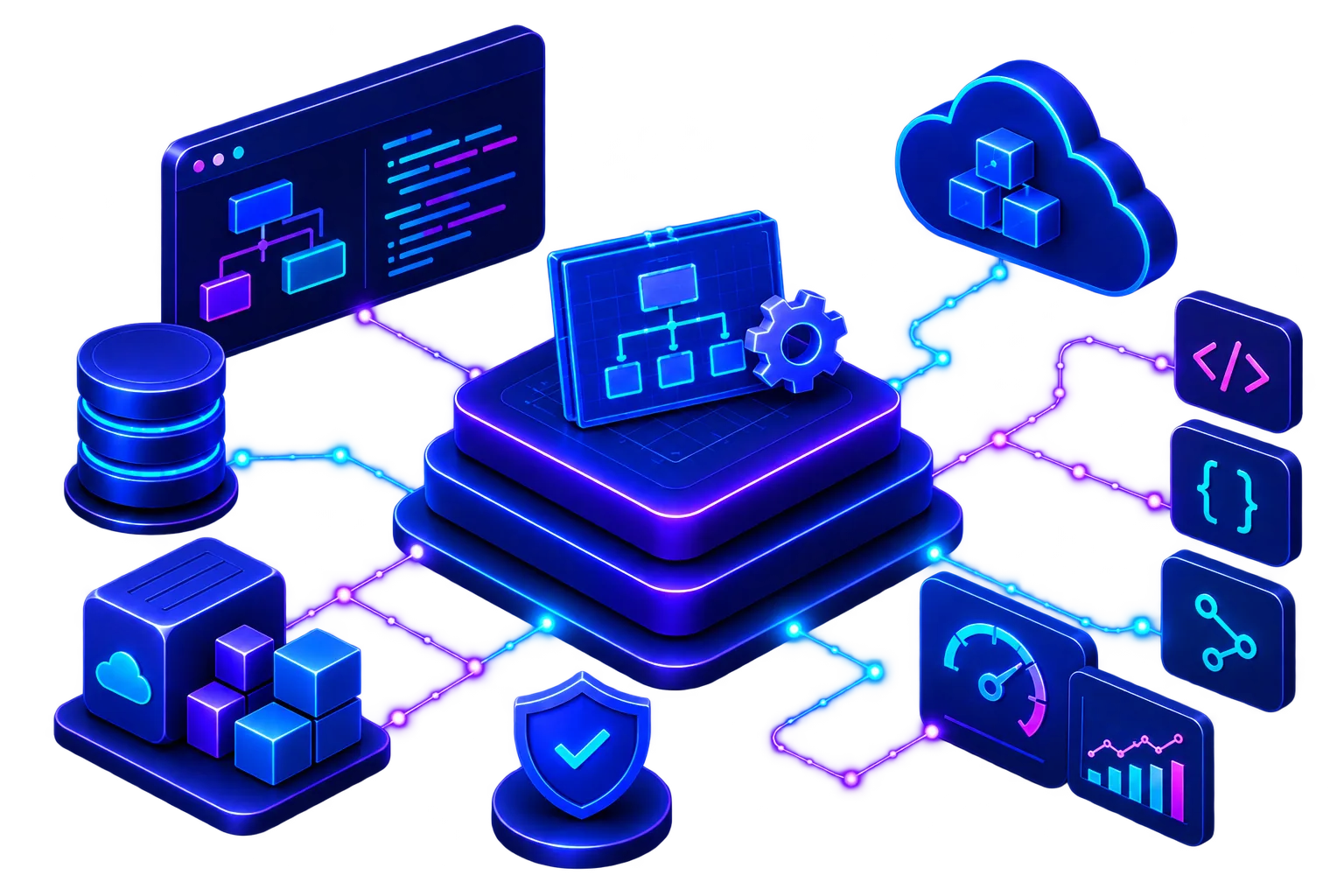 Engineering architecture connecting software systems and delivery teams