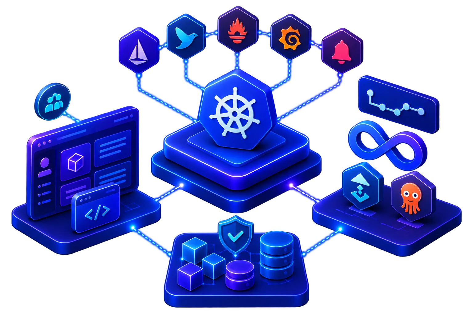A layered internal platform architecture designed around developer workflows